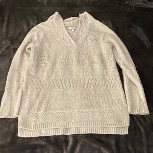 Sonoma Off-White V-Neck Sweater